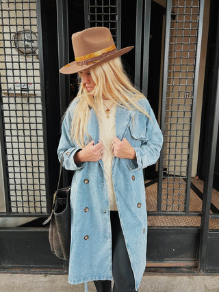 Hayes Denim Trench Coat