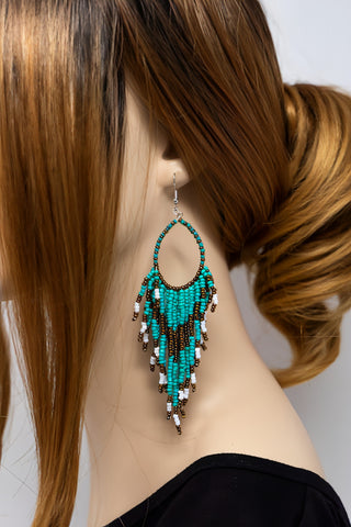 Laredo Beaded Fringe Earring