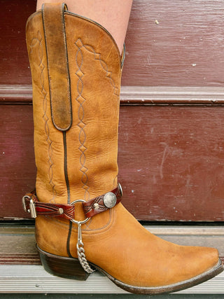 Antique Finish Buffalo Nickel Boot Chain