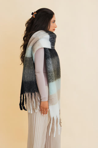 Cozy Breezy Oversized Fringe Scarf