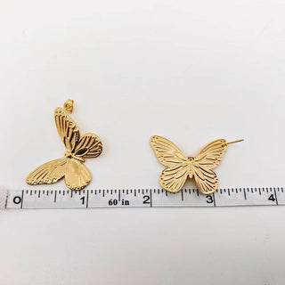 18K Gold Plated Butterfly Earrings