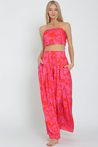 Under The Sun Flowy Pants & Top Matching Set