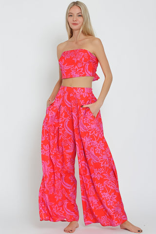 Under The Sun Flowy Pants & Top Matching Set