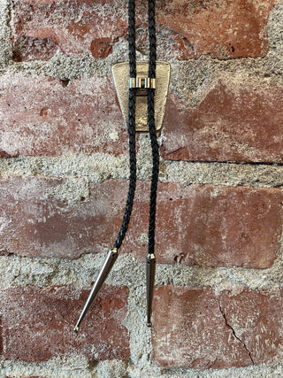 Black & Silver Bolo Tie