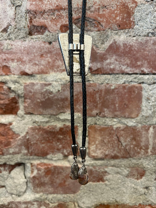 Agate Stone Cluster Bolo Tie