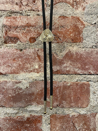 Simple Gold Bolo Tie