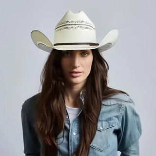 Ponderosa Straw Cowboy Hat Cream/Brown