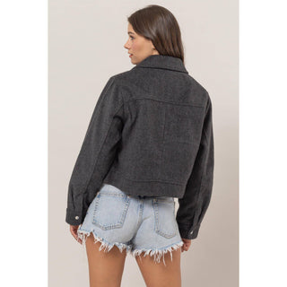 Hayden Brushed Crop Jacket