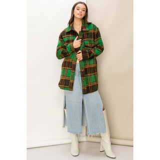 Bella Brushed Plaid Jacket