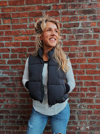 Cloud Crop Puffer Vest