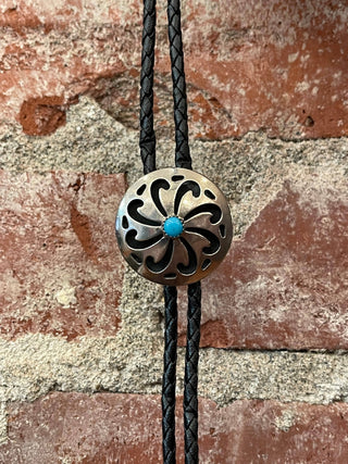 Turquoise Medallion Bolo Tie