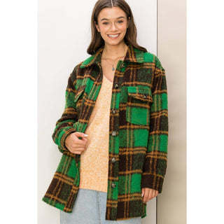 Bella Brushed Plaid Jacket