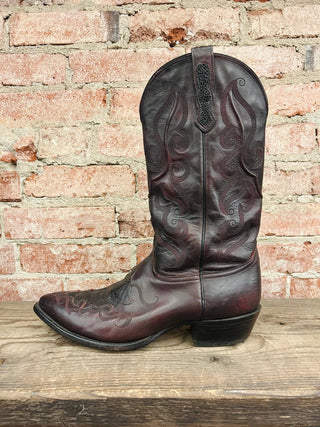 Nocona Caiman Inlay Cowboy Boots Men's Size 12