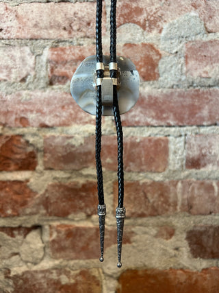 Polished Shell Bolo Tie