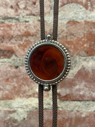 Carnelian Stone Bolo Tie