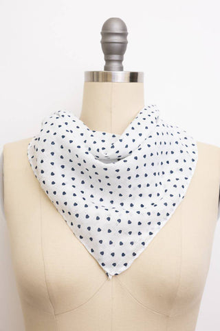 Heart Printed Small Pattern Bandana