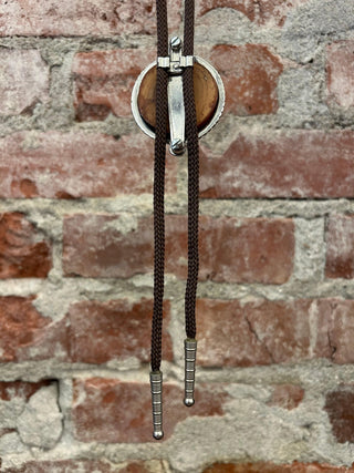 Carnelian Stone Bolo Tie