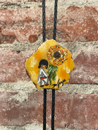 Chrysanthemum Bolo Tie