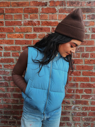 Cloud Crop Puffer Vest