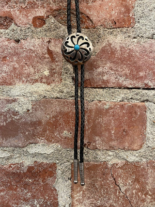 Turquoise Medallion Bolo Tie