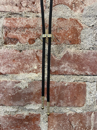 Simple Gold Bolo Tie