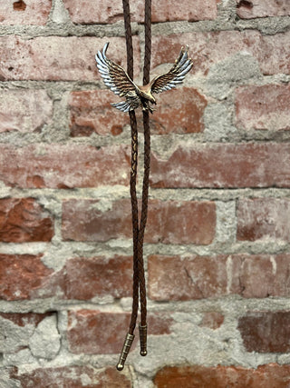 Metal Eagle Bolo Tie