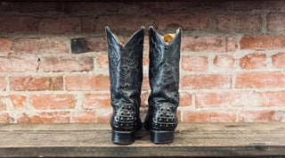 Head Cut Caiman Cowboy Boots M Size 10.5