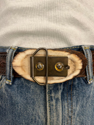 Handmade Wooden Trout Belt Buckle