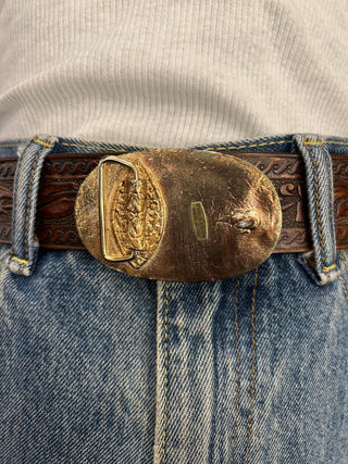 1986 Fur Rendezvous Alaska Belt Buckle