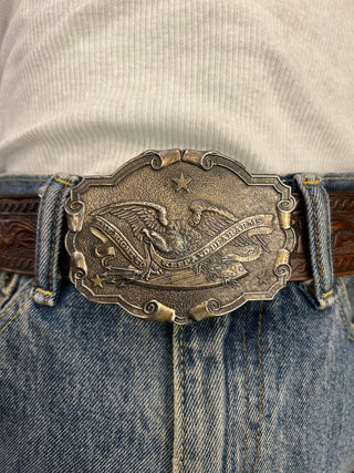 Eagle Second Amendment Belt Buckle