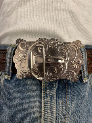 Agate Stone Horseshoe Belt Buckle