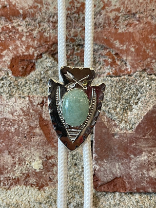 Arrowhead Amazonite Bolo Tie