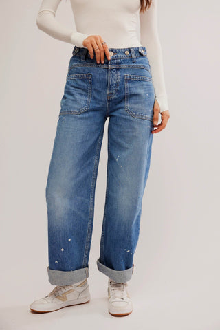 Free People Palmer Cuffed Jeans