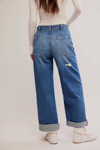 Free People Palmer Cuffed Jeans