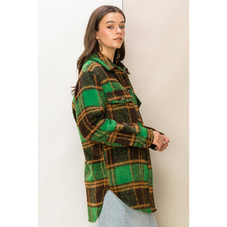 Bella Brushed Plaid Jacket