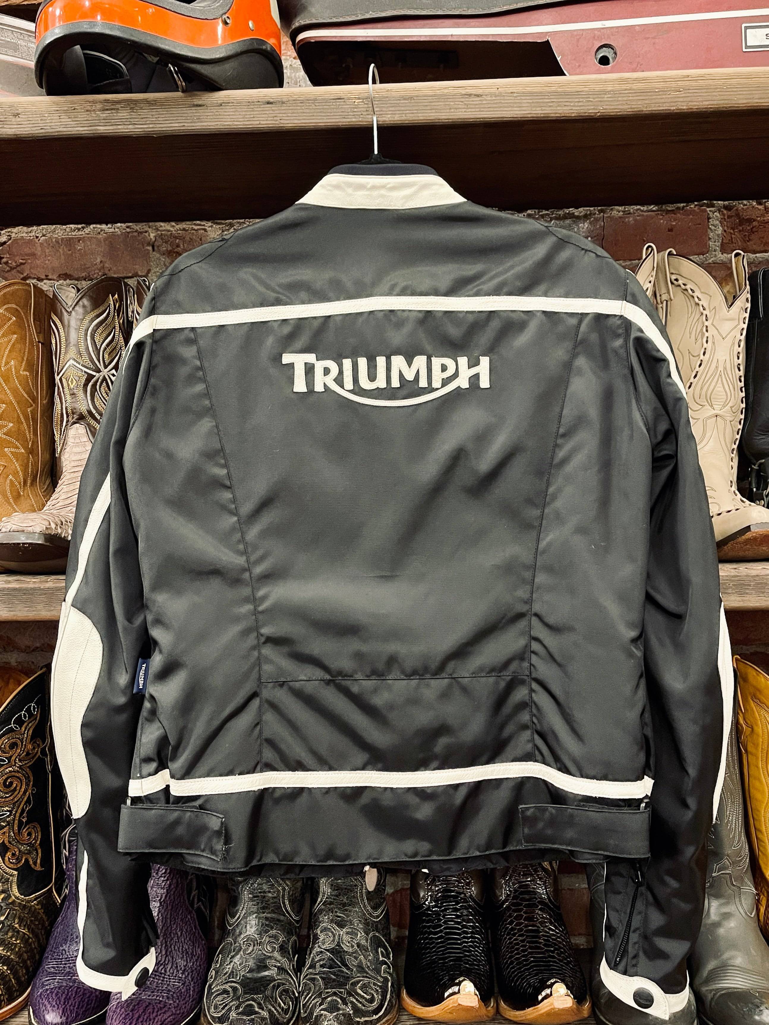 Vintage Triumph Riding Jacket – 3L Dogs Sz Gold